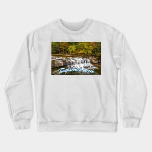 Taughannock Creek Tompkins County New York Crewneck Sweatshirt